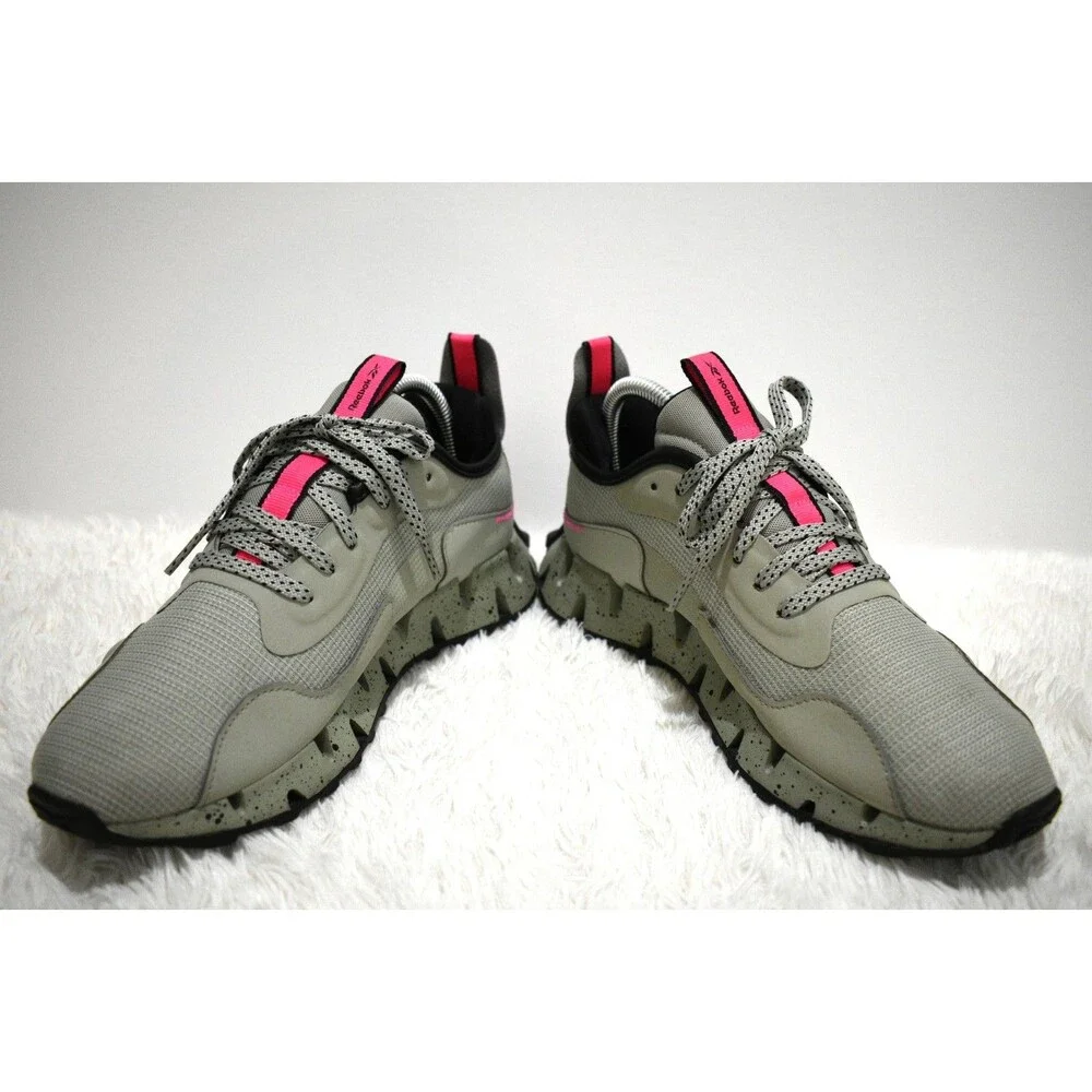 Reebok Zig Dynamica Adventure HR1887 Women's Size 8 Muted GreenPink Running Shoe